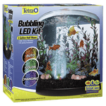 Spectrum Tetra Bubbling LED Kit - 3 Gallons Half Moon Aquarium