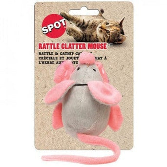 Spot Spot Rattle Clatter Mouse Catnip Cat Toy