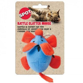 Spot Spot Rattle Clatter Mouse Catnip Cat Toy