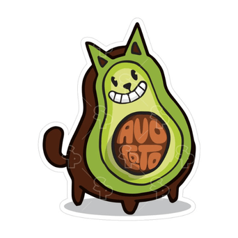 Sticker Pack Sticker Pack Cat Sayings - Avocato; Large Sticker