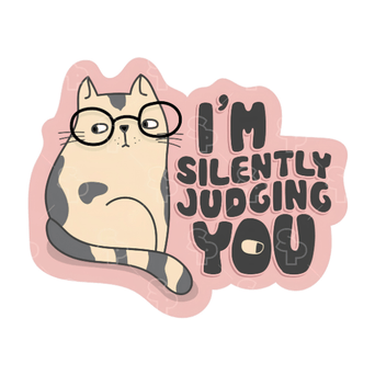 Sticker Pack Sticker Pack Cat Sayings - Silently Judging; Small Sticker
