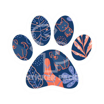 Sticker Pack Sticker Pack Dog Paw - Pet Plants; Large Sticker