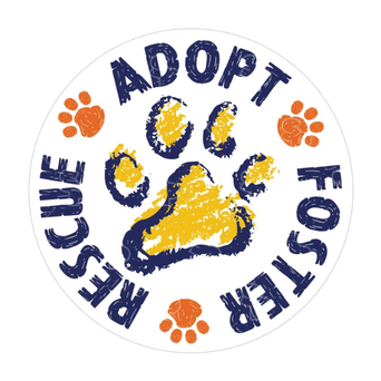 Sticker Pack Sticker Pack Dog Sayings - Adopt Foster Rescue; Large Sticker