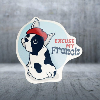 Sticker Pack Sticker Pack Dog Sayings - Excuse My Frenchie Dog; Large Sticker