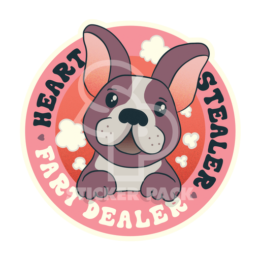 Sticker Pack Dog Sayings - Fart Dealer; Small Sticker