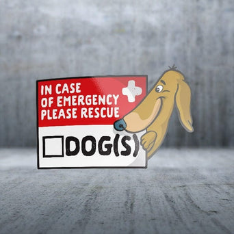 Sticker Pack Sticker Pack Emergency Dog Rescue; Large Sticker