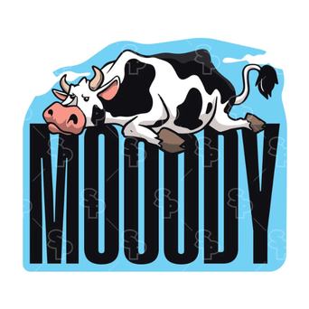 Sticker Pack Sticker Pack Funny Sayings - Mooody; Small Sticker