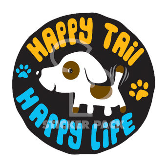 Sticker Pack Sticker Pack Happy Tail Happy Life; Large Sticker