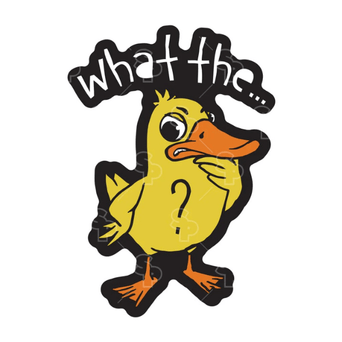 Sticker Pack Sticker Pack Sayings - What the Duck; Large Sticker