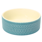 Stoneware Stoneware Blue & White Embossed Dish