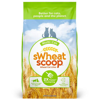sWheat Scoop sWheat Scoop Multi-Cat Clumping Wheat Cat Litter