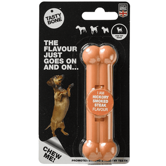 TastyBone TastyBone Hickory Smoked Steak Flavour Nylon Bone for Dogs