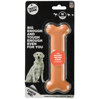 TastyBone TastyBone Hickory Smoked Steak Flavour Nylon Bone for Dogs