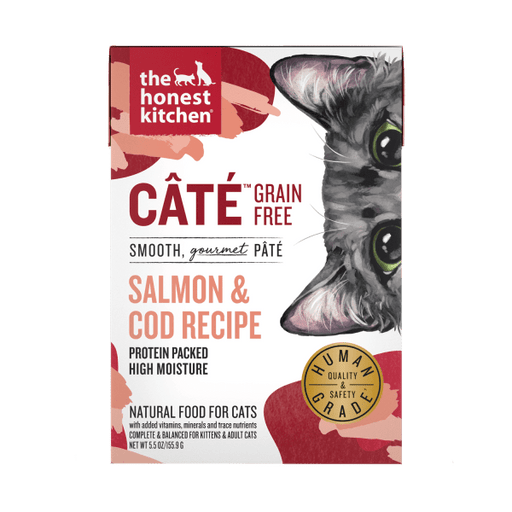 The Honest Kitchen Cate Grain Free Salmon & Cod Pate Wet Cat Food (Best by March 24, 2024)