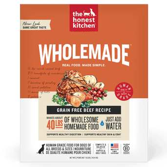 The Honest Kitchen The Honest Kitchen WholeMade | Grain Free Beef Recipe Dehydrated Dog Food, 10lb (SPECIAL ORDER ITEM)