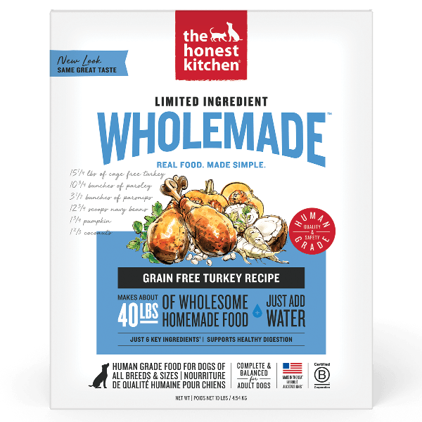 The Honest Kitchen The Honest Kitchen WholeMade | Limited Ingredient Turkey Recipe Dehydrated Dog Food, 10lb (SPECIAL ORDER ITEM)