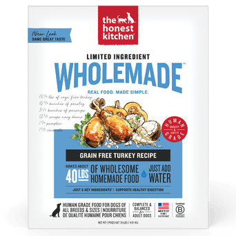 The Honest Kitchen The Honest Kitchen WholeMade | Limited Ingredient Turkey Recipe Dehydrated Dog Food, 10lb (SPECIAL ORDER ITEM)