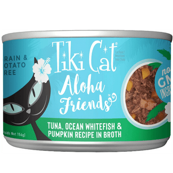 Tiki Cat Tiki Cat Aloha Friends Tuna, Ocean Whitefish & Pumpkin Recipe Canned Cat Food