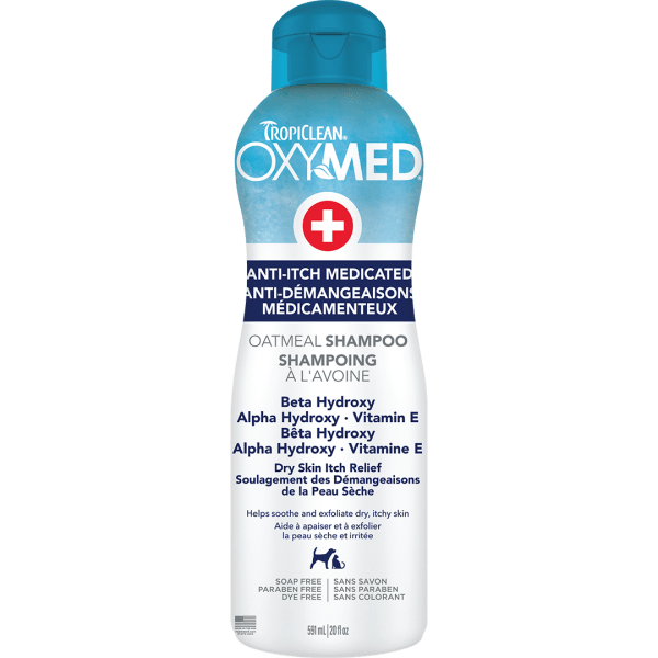 Tropiclean OxyMed Anti-Itch Medicated Oatmeal Shampoo – Petland Canada