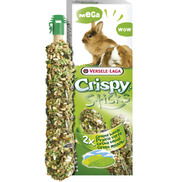 Versele Laga Versele-Laga Crispy Megasticks for Rabbits-Guinea Pigs "Green Meadow" Flavour