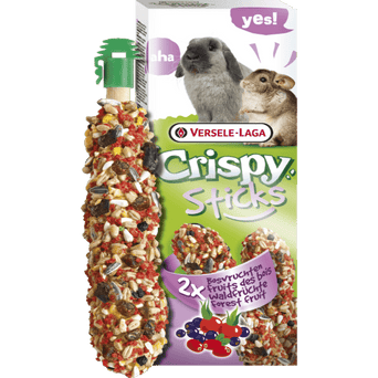Versele Laga Versele-Laga Crispy Sticks Rabbits-Chinchillas Forest Fruit Flavour