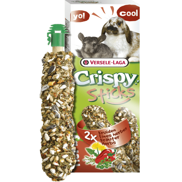 Versele-Laga Crispy Sticks Rabbits-Chinchillas Herb Flavour – Petland ...