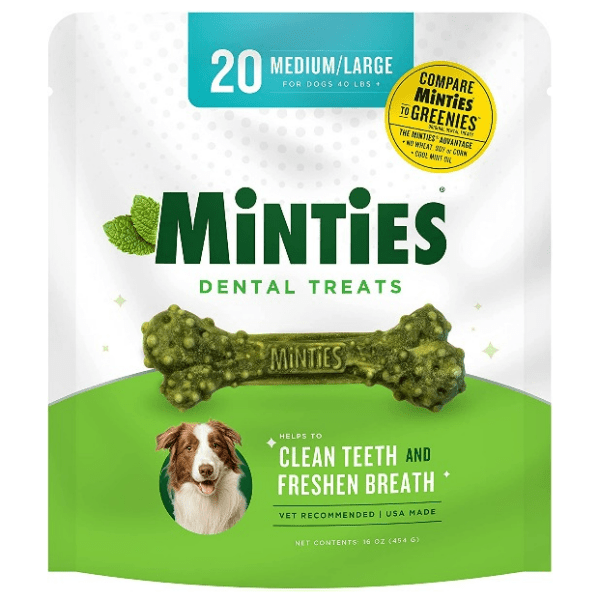 VetIQ Minties Medium/Large Dental Bones for Dogs