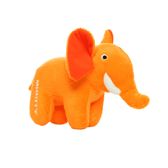VIP Products Mighty Safari Jr. Orange Elephant Dog Toy