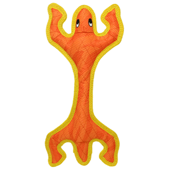 VIP Products Tuffy DuraForce Lizard Orange Plush Dog Toy