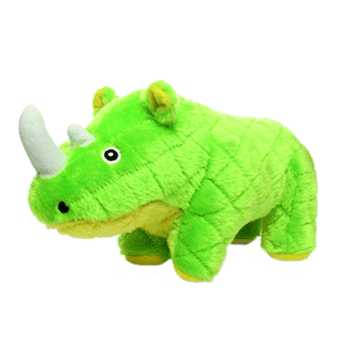 VIP Products Tuffy Mighty Safari Rhinoceros Green Dog Toy