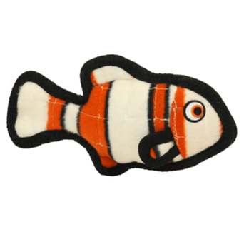 VIP Products Tuffy Ocean Jr. Orange Fish Dog Toy