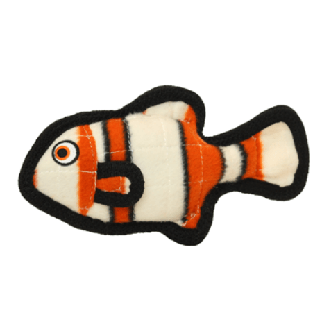 VIP Products Tuffy Ocean Jr. Orange Fish Dog Toy