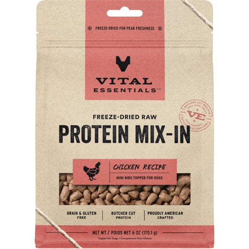 Vital Essentials Freeze-Dried Raw Protein Mix-In Chicken Recipe Dog Food Topper