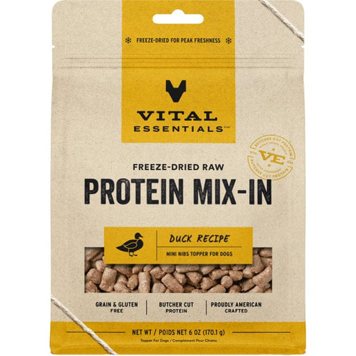 Vital Essentials Freeze-Dried Raw Protein Mix-In Duck Recipe Dog Food Topper