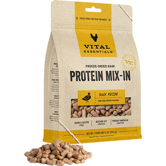 Vital Essentials Vital Essentials Freeze-Dried Raw Protein Mix-In Duck Recipe Dog Food Topper