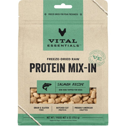 Vital Essentials Freeze-Dried Raw Protein Mix-In Salmon Recipe Dog Food Topper