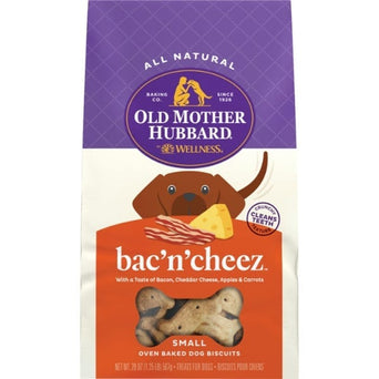 Wellness Old Mother Hubbard Bac'N'Cheese Oven-Baked Dog Biscuits; Small
