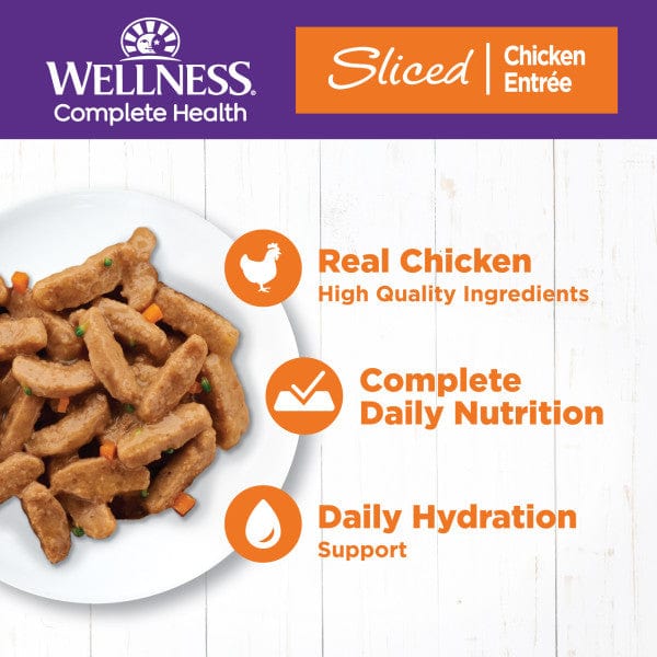 Wellness Wellness Complete Health Sliced Chicken Entree in Gravy Canned Cat Food, 3oz