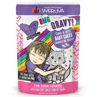 Weruva B.F.F. Baby Cakes Tuna & Beef Dinner in Gravy Pouch Cat Food