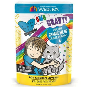 Weruva B.F.F. Charge Me Up Chicken Dinner in Gravy Pouch Cat Food; 12 Pack (SPECIAL ORDER ITEM)