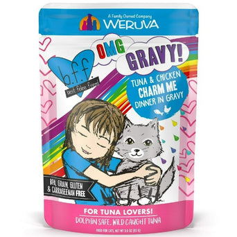 Weruva B.F.F. Charm Me Tuna & Chicken Dinner in Gravy Pouch Cat Food**