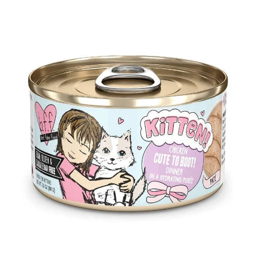 B.F.F. Kitten Chicken Cute To Boot Canned Cat Food, 2.8oz