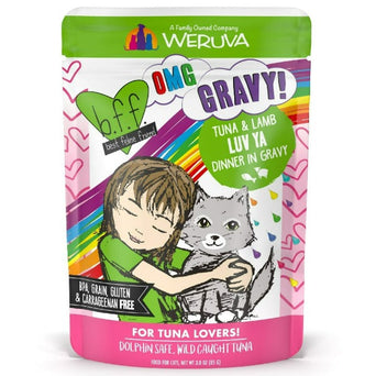 Weruva B.F.F. Luv Ya Tuna & Lamb Dinner in Gravy Pouch Cat Food