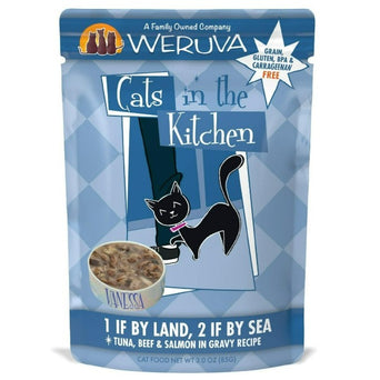 Weruva Cats in the Kitchen 1 if By Land, 2 if By Sea Pouch Cat Food