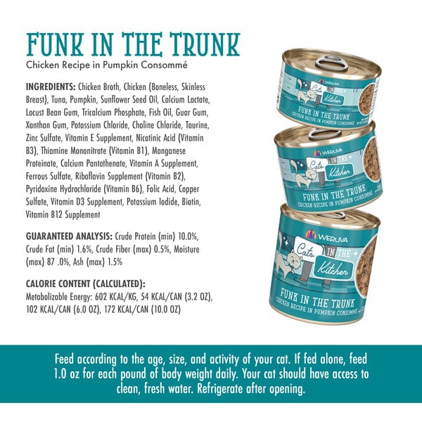 Weruva Cats in the Kitchen Funk in the Trunk Canned Food
