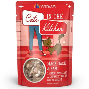Weruva Cats in the Kitchen Mack, Jack & Sam Pouch Cat Food