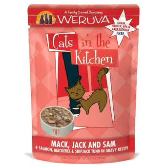 Weruva Cats in the Kitchen Mack, Jack & Sam Pouch Cat Food