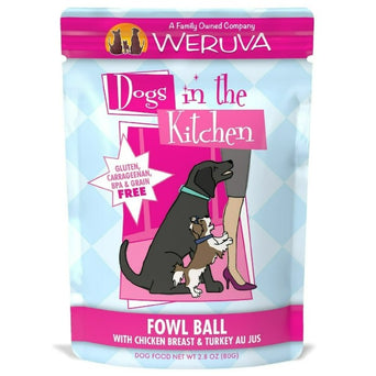 Weruva Dogs in the Kitchen Fowl Ball Pouch Dog Food