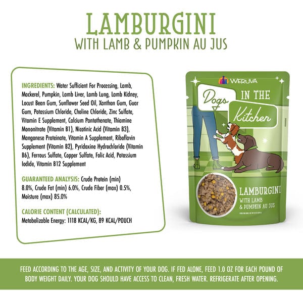 Weruva Dogs in the Kitchen Lamburgini Pouch Dog Food
