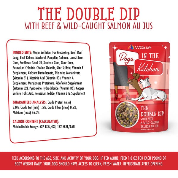 Weruva Dogs in the Kitchen The Double Dip Pouch Dog Food